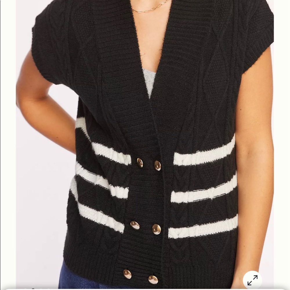 Anthropologie Maeve Striped Sweater Vest